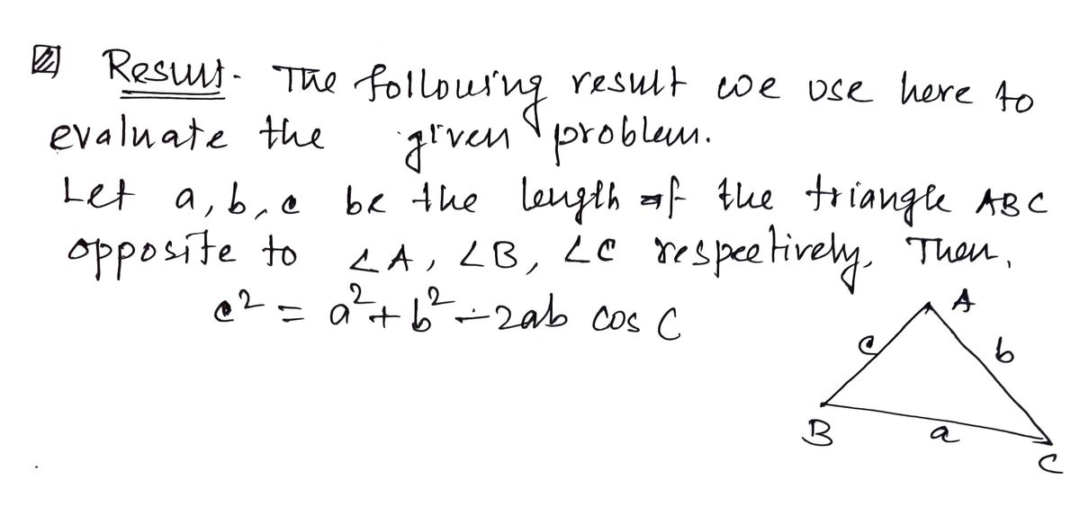 Trigonometry homework question answer, step 1, image 1